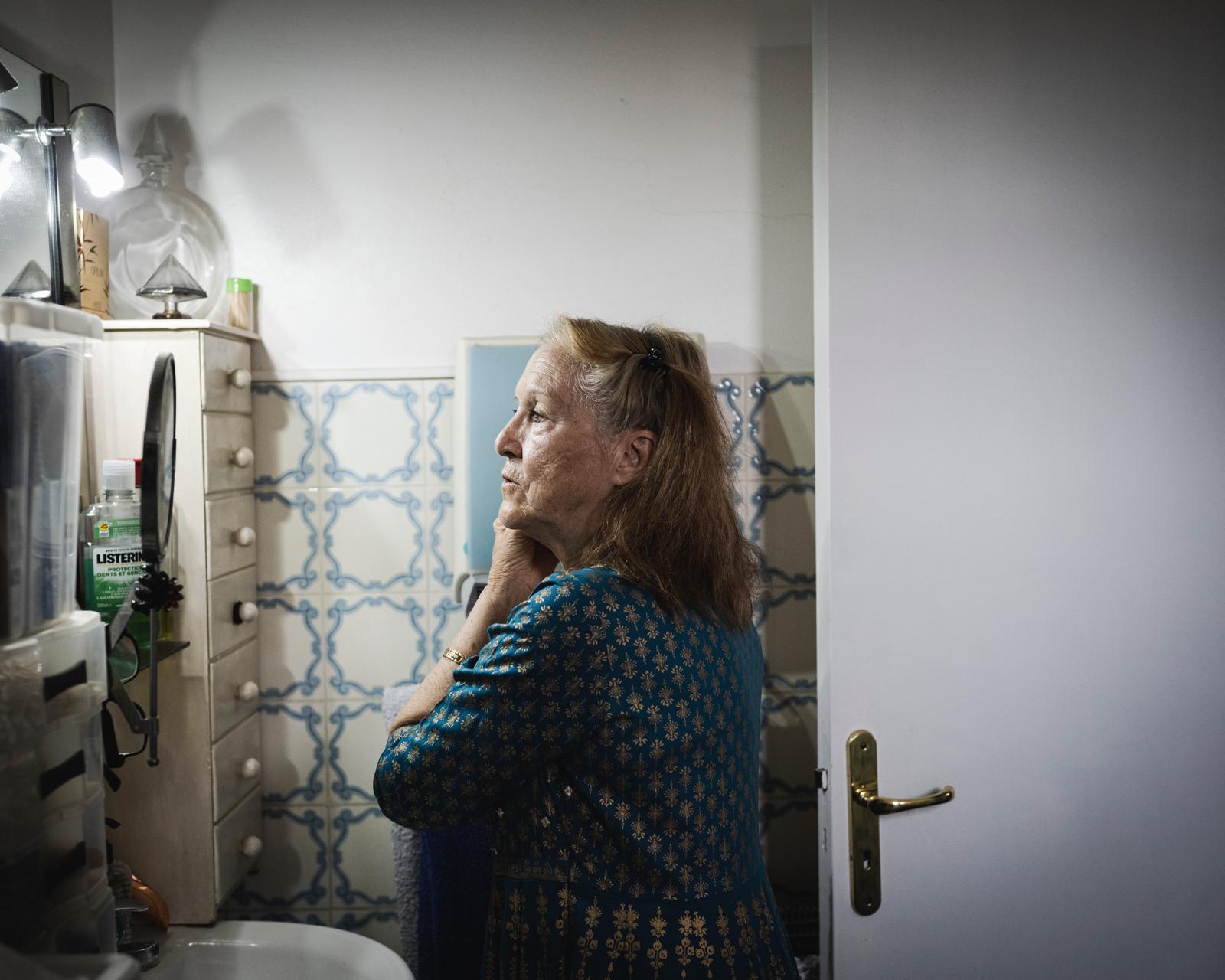 elle se prépare